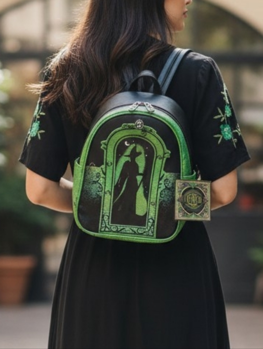 NWT Wicked Green and Black Elphaba Backpack